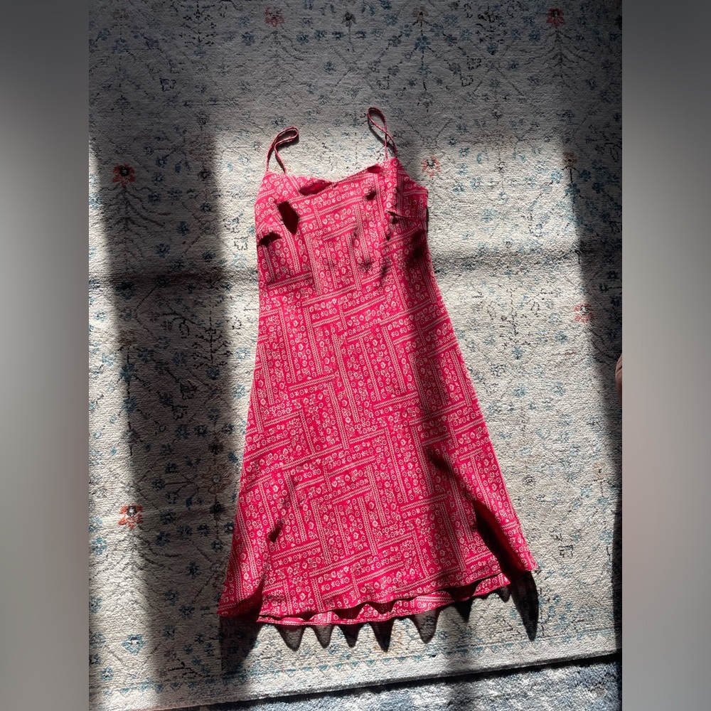 Loft- Beautiful red dress
